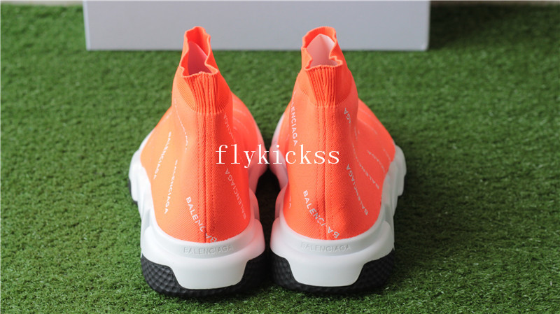 Balenciaga Speed Trainer Sock Orange Red